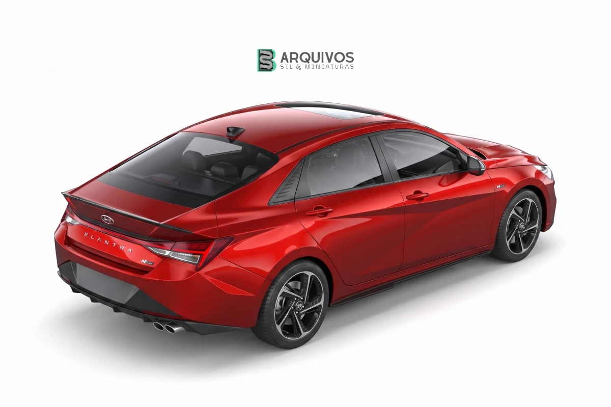 Modelo 3D STL - Hyundai Elantra N Line 2021 — foto 5